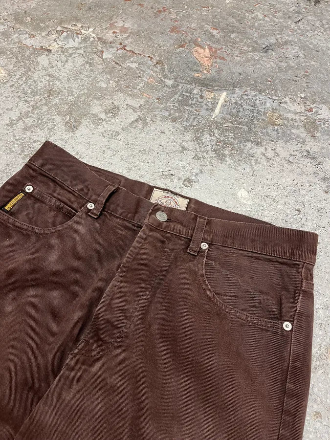 1990s Giorgio Armani Brown Archive Pants gaCtQvk 5