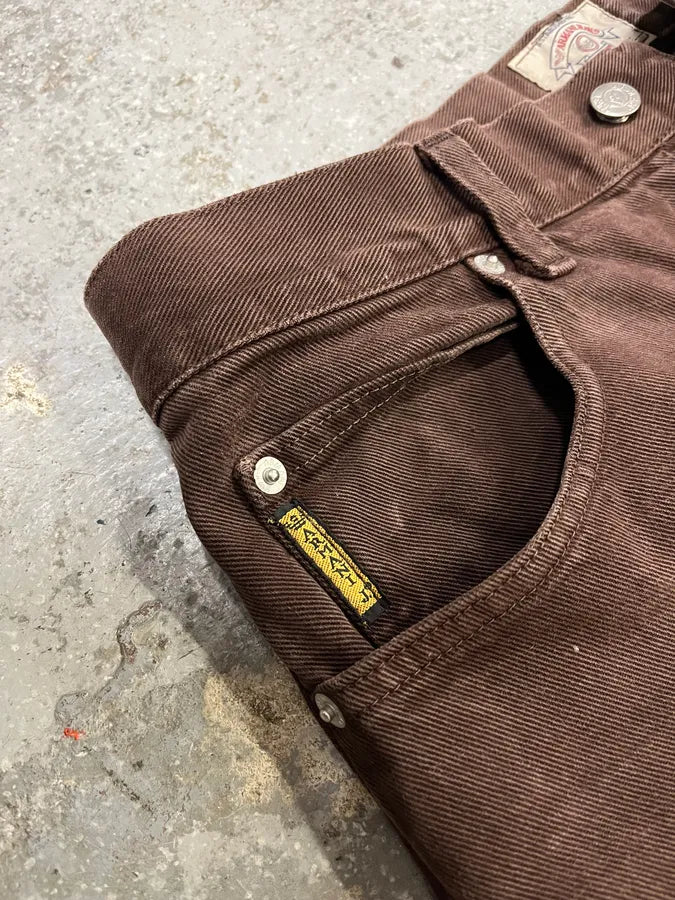 1990s Giorgio Armani Brown Archive Pants gaCtQvk 6