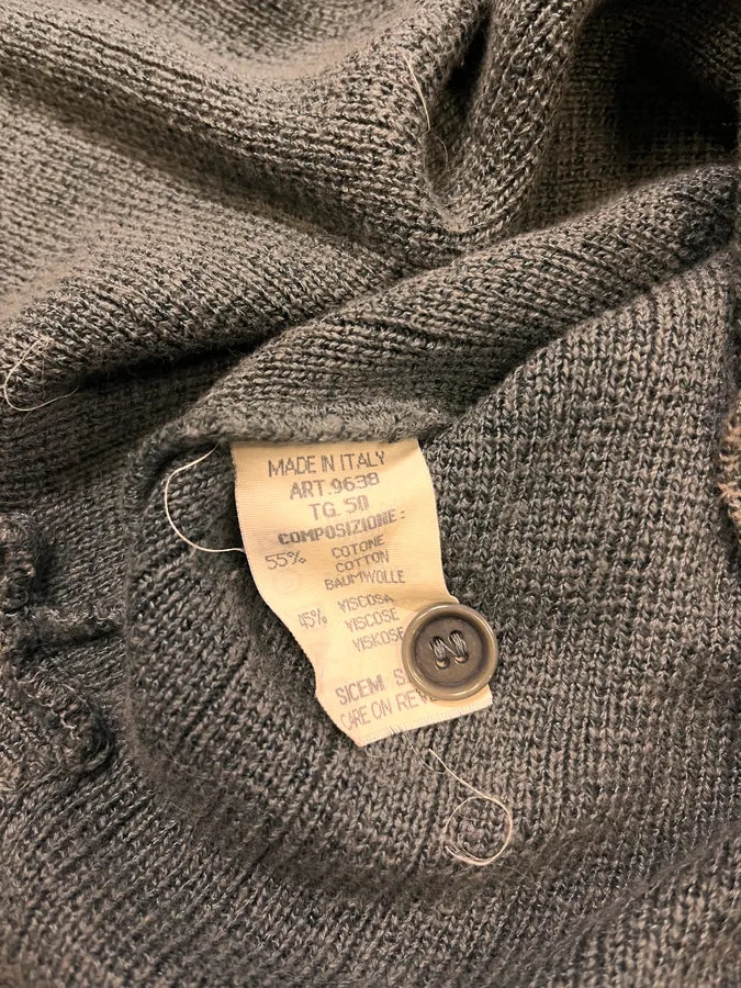 1990s Giorgio Armani Grey Henley Longsleeves SZhXBpE 9