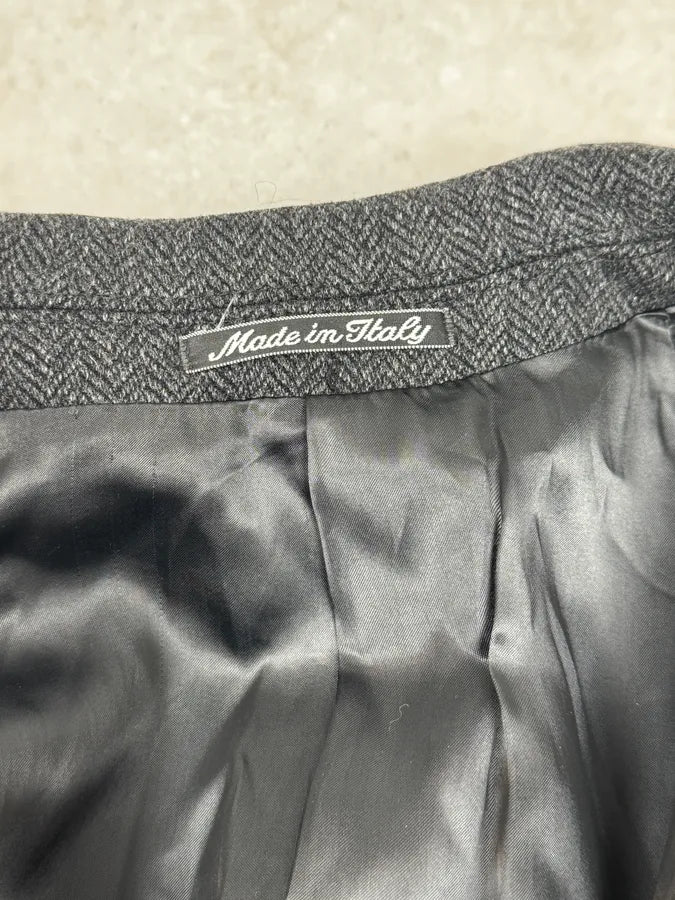 1990s Giorgio Armani Grey Wool Trench Coat AbbtSbd 8