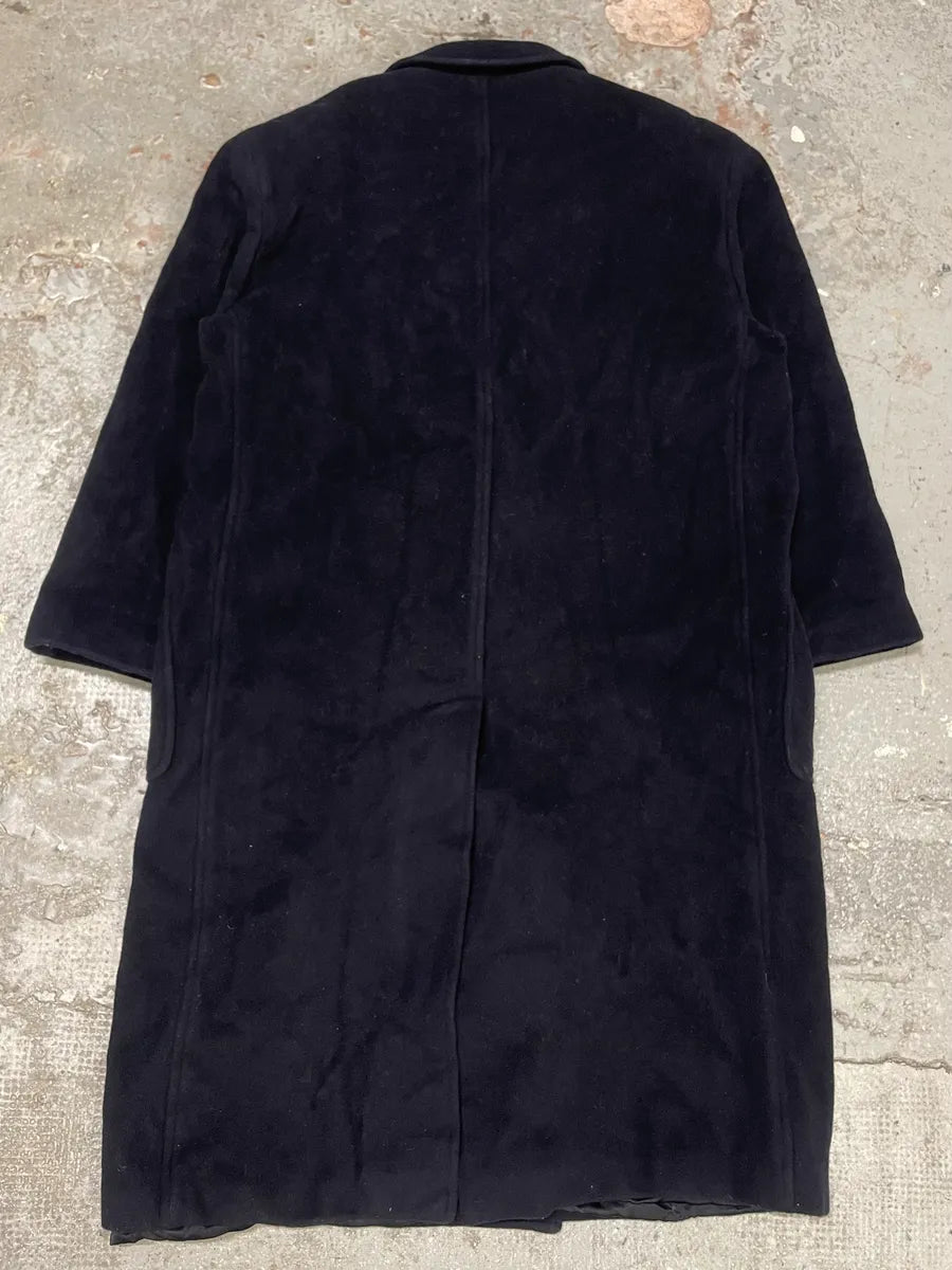 1990s Giorgio Armani Navy Wool Trench Coat (M) 6