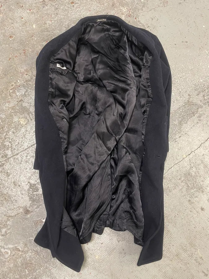 1990s Giorgio Armani Navy Wool Trench Coat (M) 7