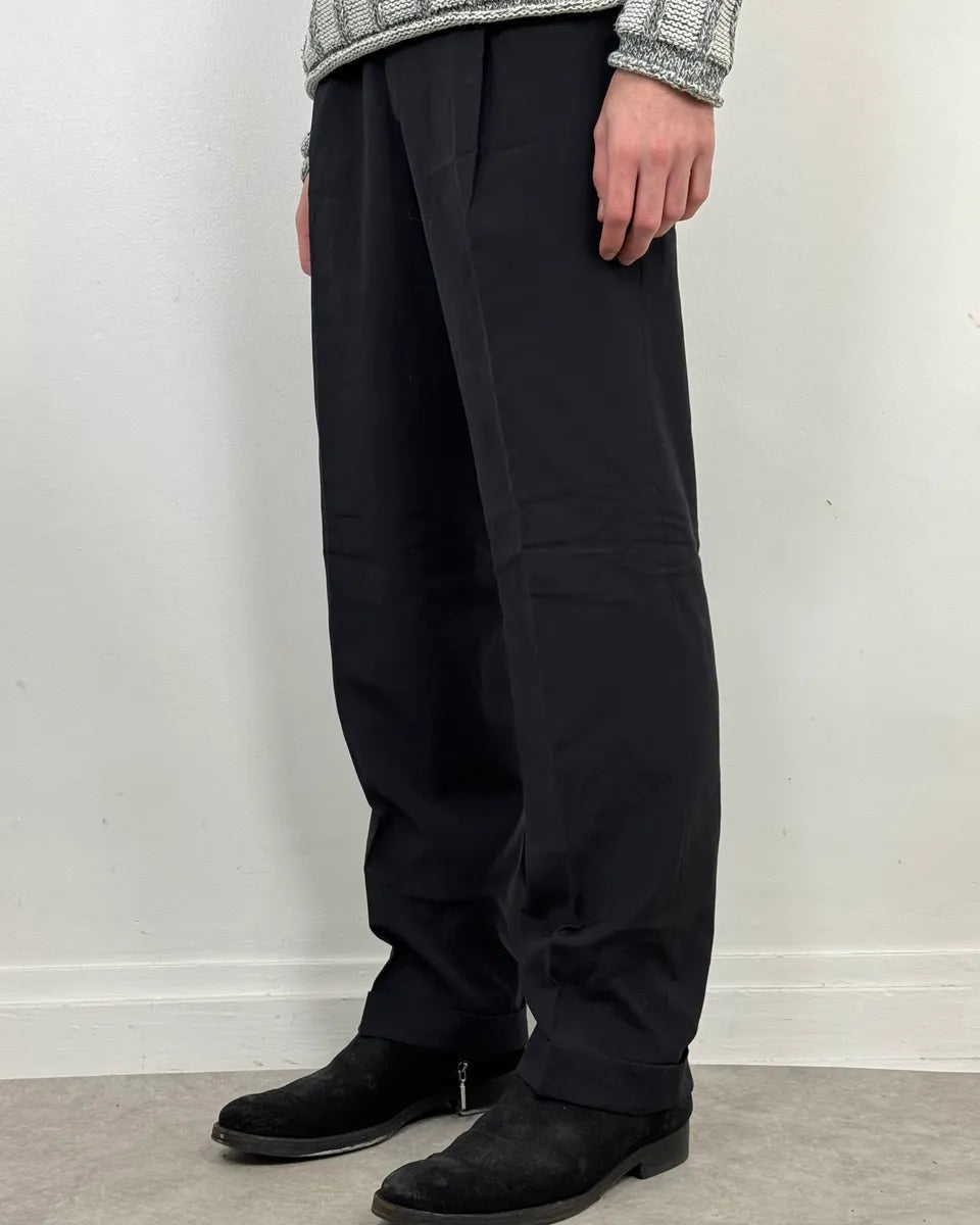 1990s Giorgio Armani Relaxed Navy Pants dicmpNy 2