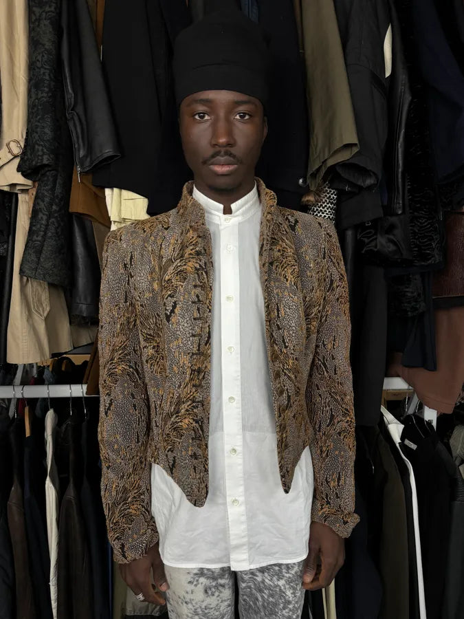 1990s Giorgio Armani Royal Golden Ornament Jacket SuhlpUU 1