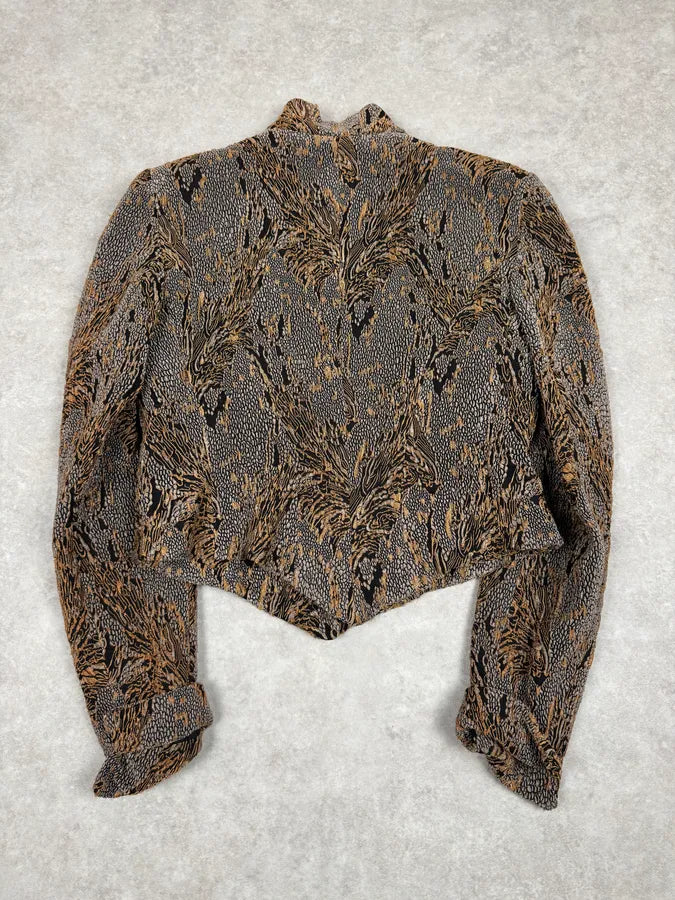 1990s Giorgio Armani Royal Golden Ornament Jacket SuhlpUU 3