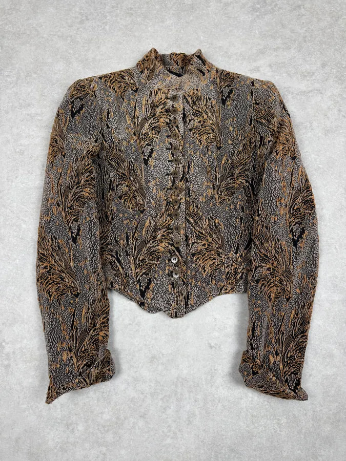 1990s Giorgio Armani Royal Golden Ornament Jacket SuhlpUU 5