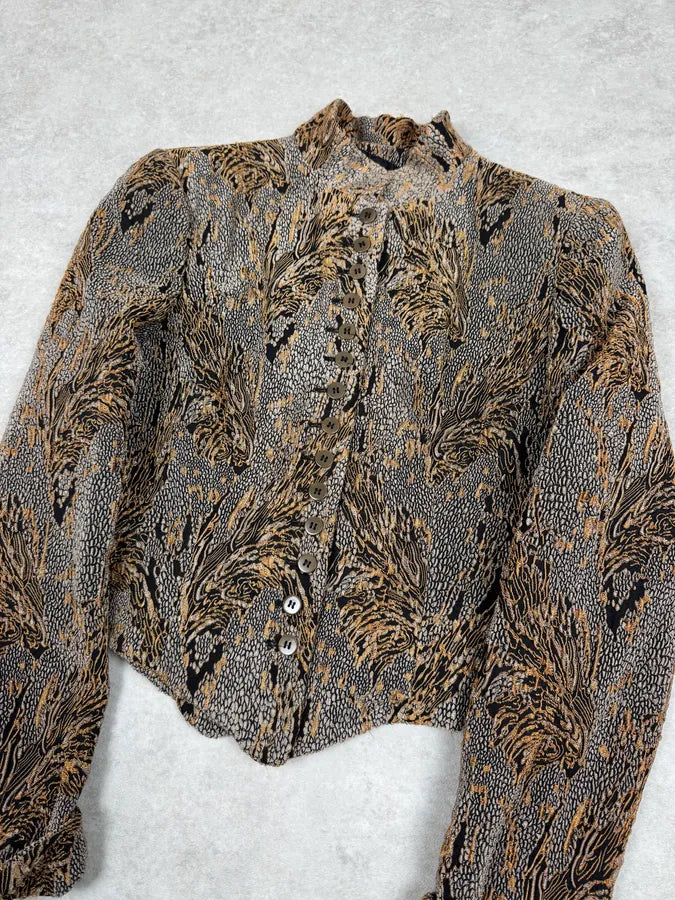 1990s Giorgio Armani Royal Golden Ornament Jacket SuhlpUU 6