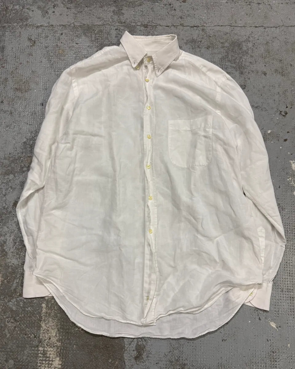 1990s Giorgio Armani White Minimalist Shirt gFLZafV 0