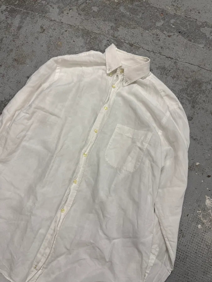 1990s Giorgio Armani White Minimalist Shirt gFLZafV 3