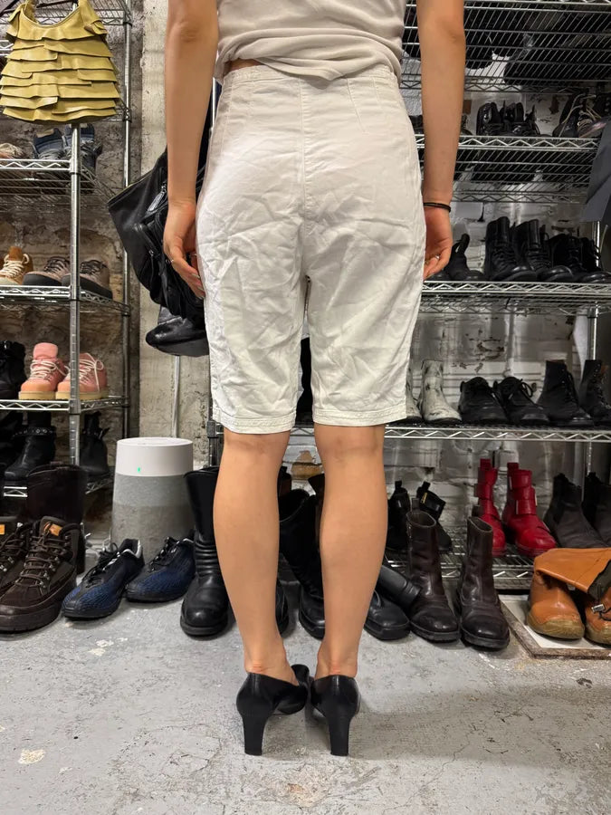 1990s Giorgio Armani White Tiger Shorts (M) LKTWkut 3