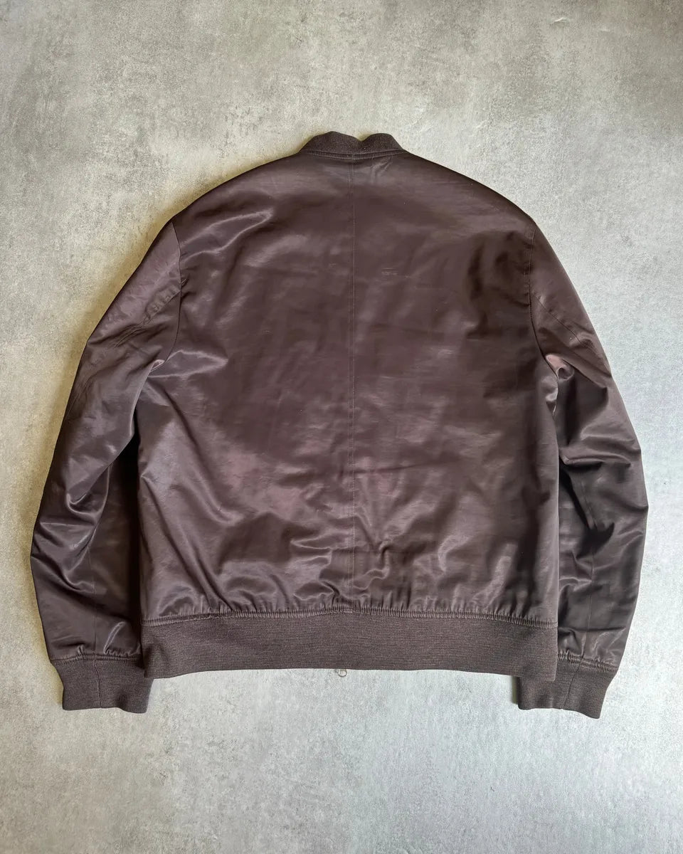 1990s Givenchy Brown Bomber Jacket Geedomc 1