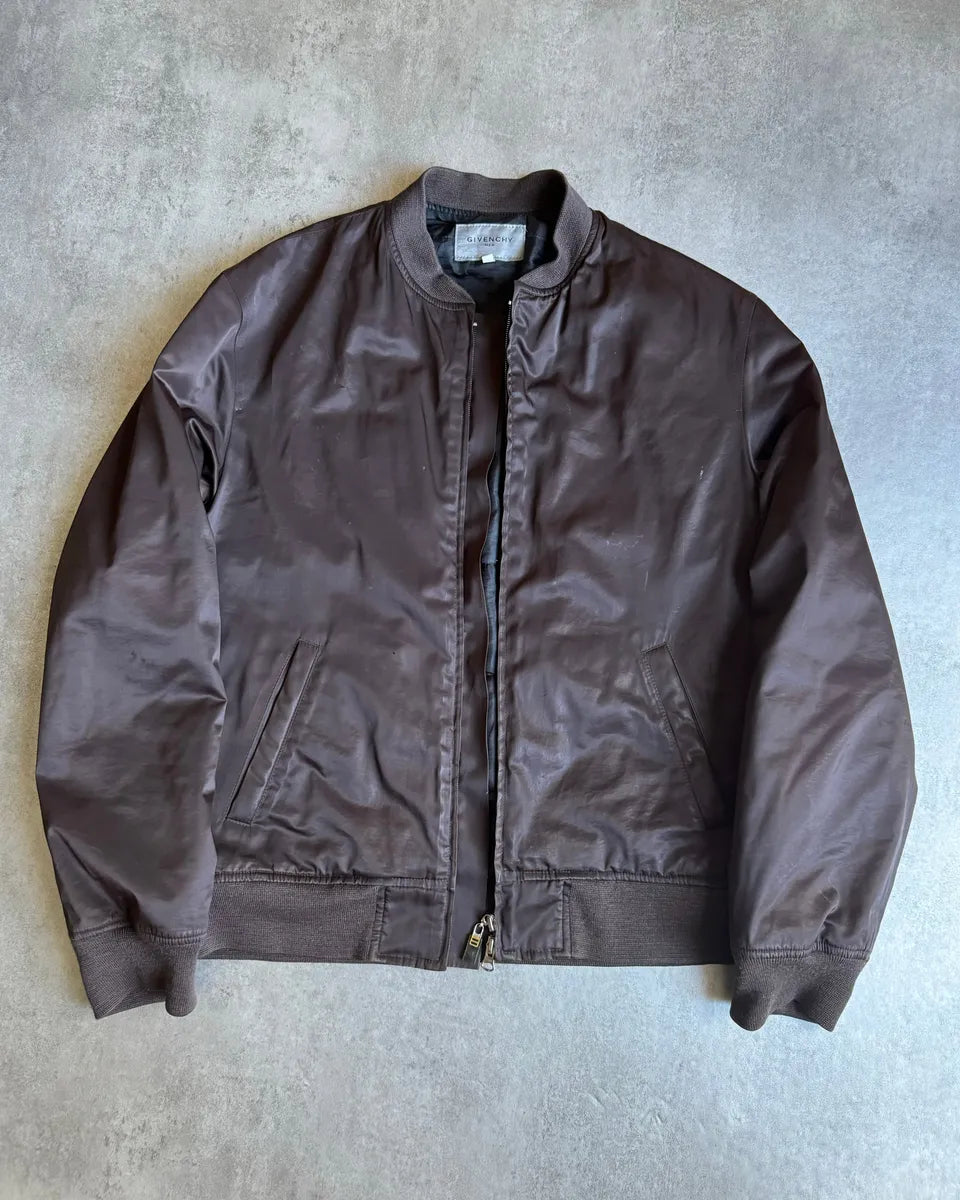 1990s Givenchy Brown Bomber Jacket Geedomc 2