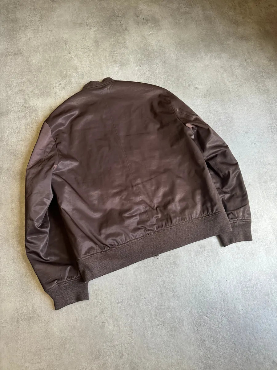 1990s Givenchy Brown Bomber Jacket Geedomc 5