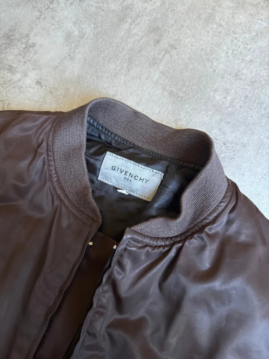 1990s Givenchy Brown Bomber Jacket Geedomc 9