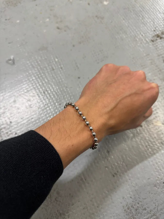 1990s Gucci Ball 925 Sterling Silver Bracelet CvyZfHO 1