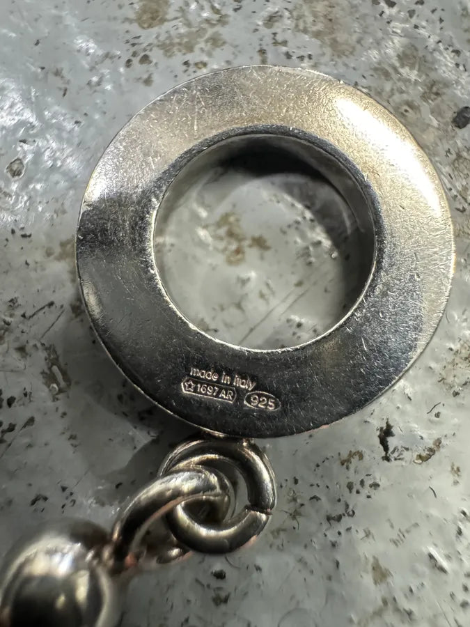 1990s Gucci Ball 925 Sterling Silver Bracelet CvyZfHO 5