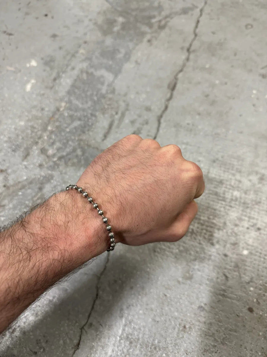 1990s Gucci Ball 925 Sterling Silver Bracelet FQUsceR 2