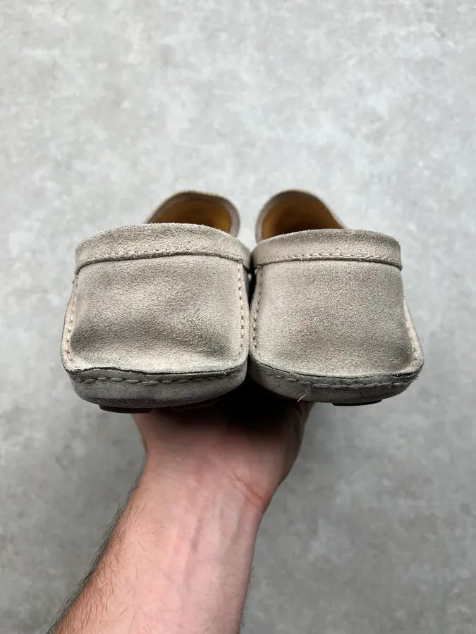 1990s Gucci Bamboo Suede Beige Loafers by Tom Ford JeBGYji 4