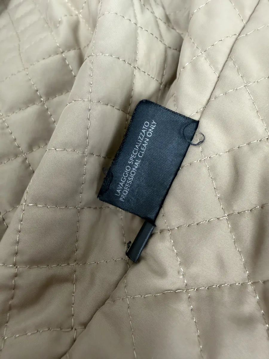 1990s Gucci Beige Paded Leither Biker Jacket aVrirAR 14