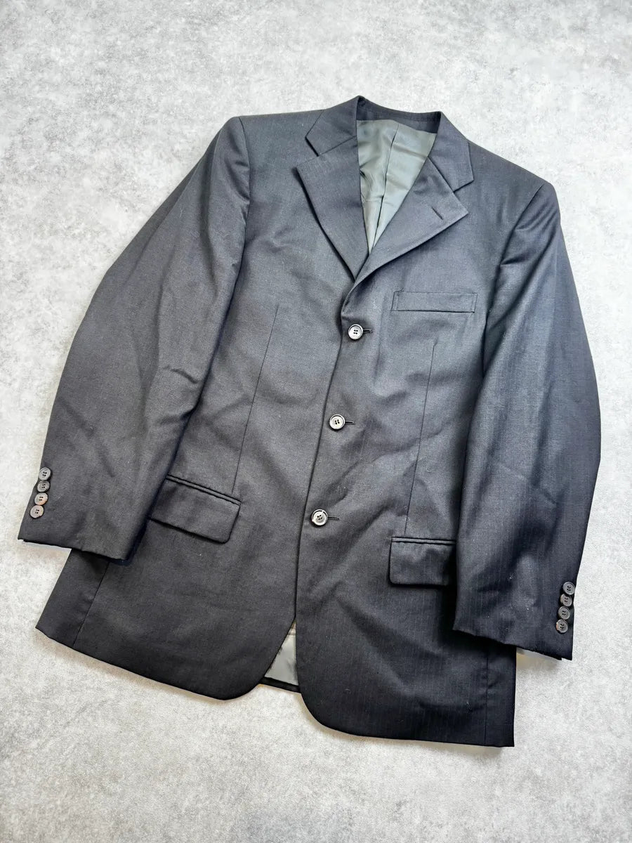 1990s Gucci Dark Grey Tailored Blazer Jacket by Tom Ford yNXKgVF 8