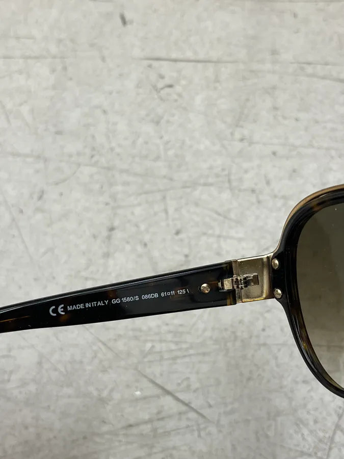 SS2008 Gucci Brown Acetate Gradient Lens Aviator Sunglasses eTWcdae 11