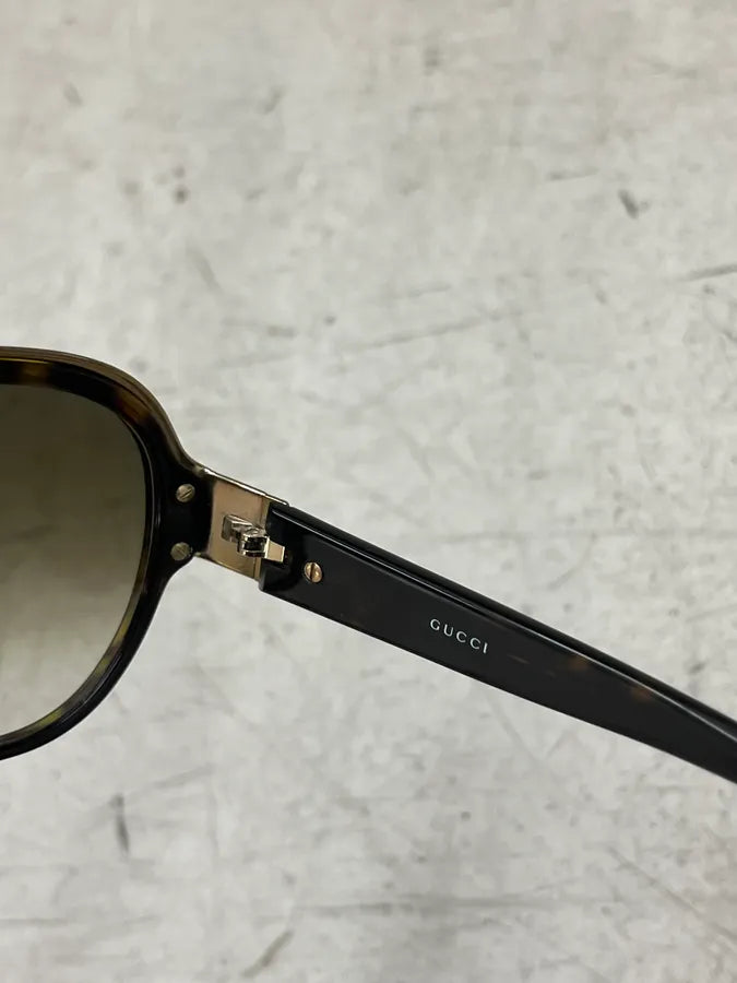 SS2008 Gucci Brown Acetate Gradient Lens Aviator Sunglasses eTWcdae 13