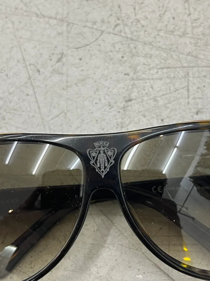 SS2008 Gucci Brown Acetate Gradient Lens Aviator Sunglasses eTWcdae 12