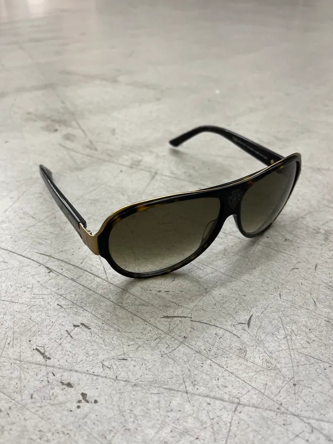 SS2008 Gucci Brown Acetate Gradient Lens Aviator Sunglasses eTWcdae 8