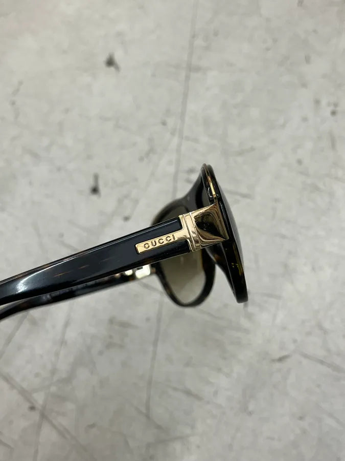 SS2008 Gucci Brown Acetate Gradient Lens Aviator Sunglasses eTWcdae 7