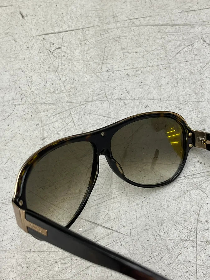 SS2008 Gucci Brown Acetate Gradient Lens Aviator Sunglasses eTWcdae 10