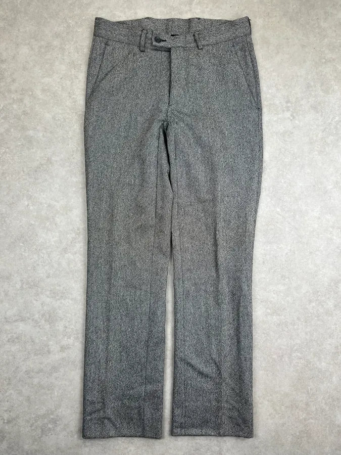 1990s Gucci Grey Wool Pants by Tom Ford EKumrgb 0