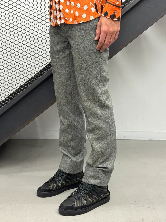 1990s Gucci Grey Wool Pants by Tom Ford EKumrgb 2