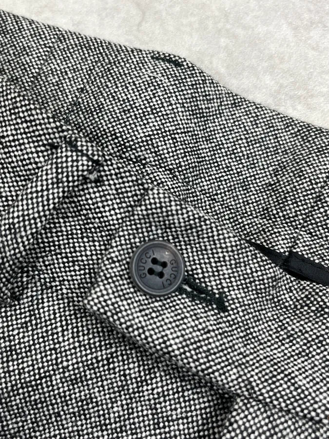 1990s Gucci Grey Wool Pants by Tom Ford EKumrgb 9