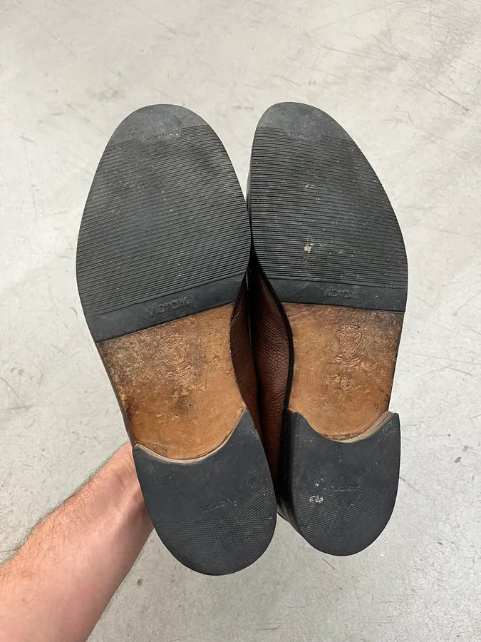 1990s Gucci Horsebit Brown Leather Loafer Shoes lWDPamN 5