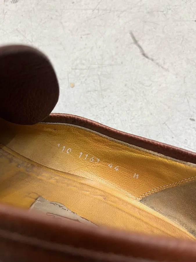 1990s Gucci Horsebit Brown Leather Loafer Shoes lWDPamN 8