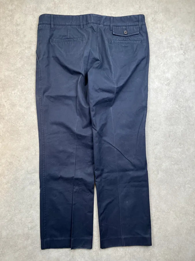 1990s Gucci Navy Cotton Chino Pants by Tom Ford IRXKGJZ 4