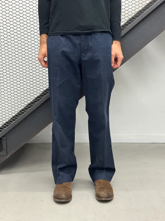 1990s Gucci Navy Cotton Chino Pants by Tom Ford IRXKGJZ 0