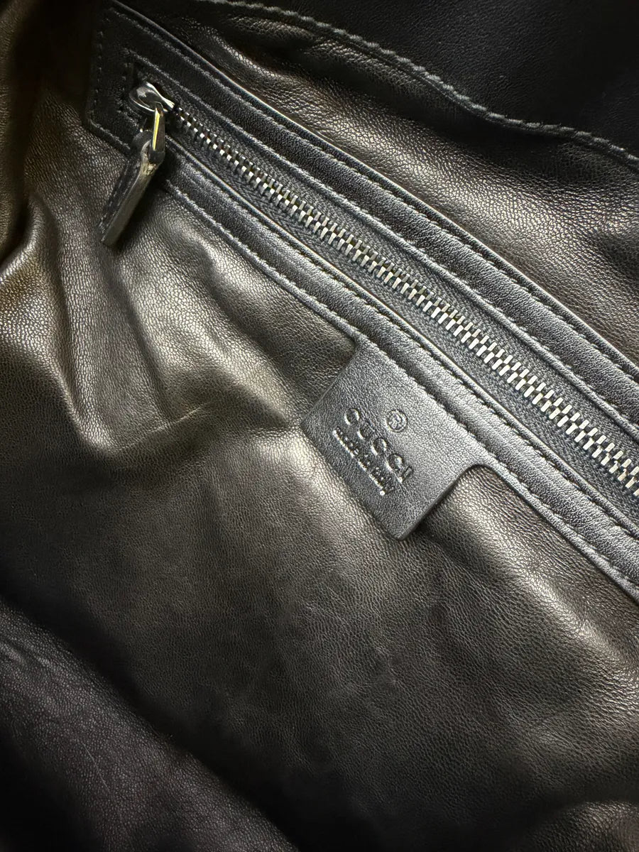 1990s Gucci Python Leather Dark Navy Galaxy Bag by Tom Ford sZIpnse 17