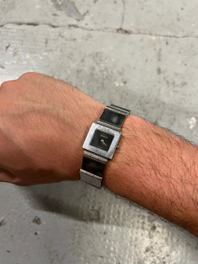 1990s Gucci Tom Ford Squared Silver Watch (OS) IbcBruq 2