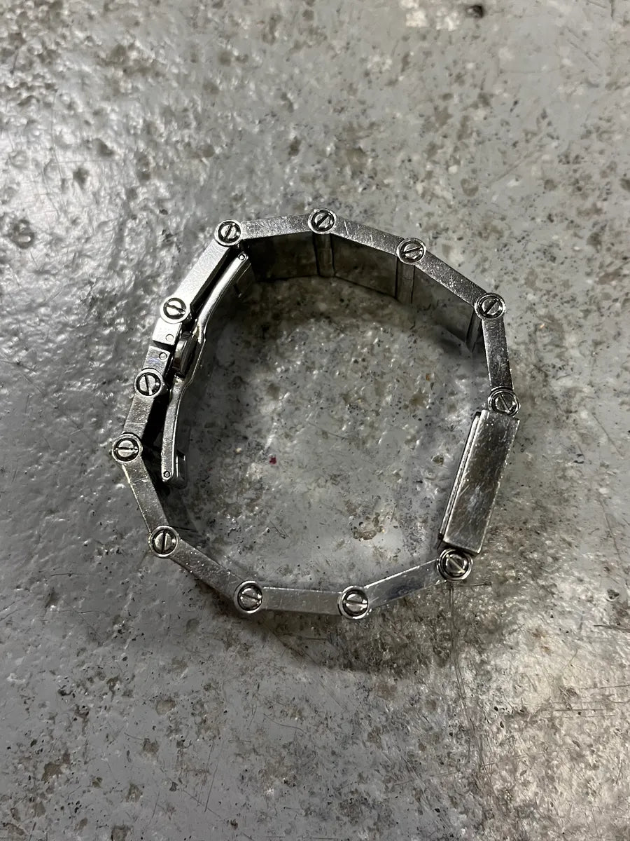 1990s Gucci Tom Ford Squared Silver Watch (OS) IbcBruq 6