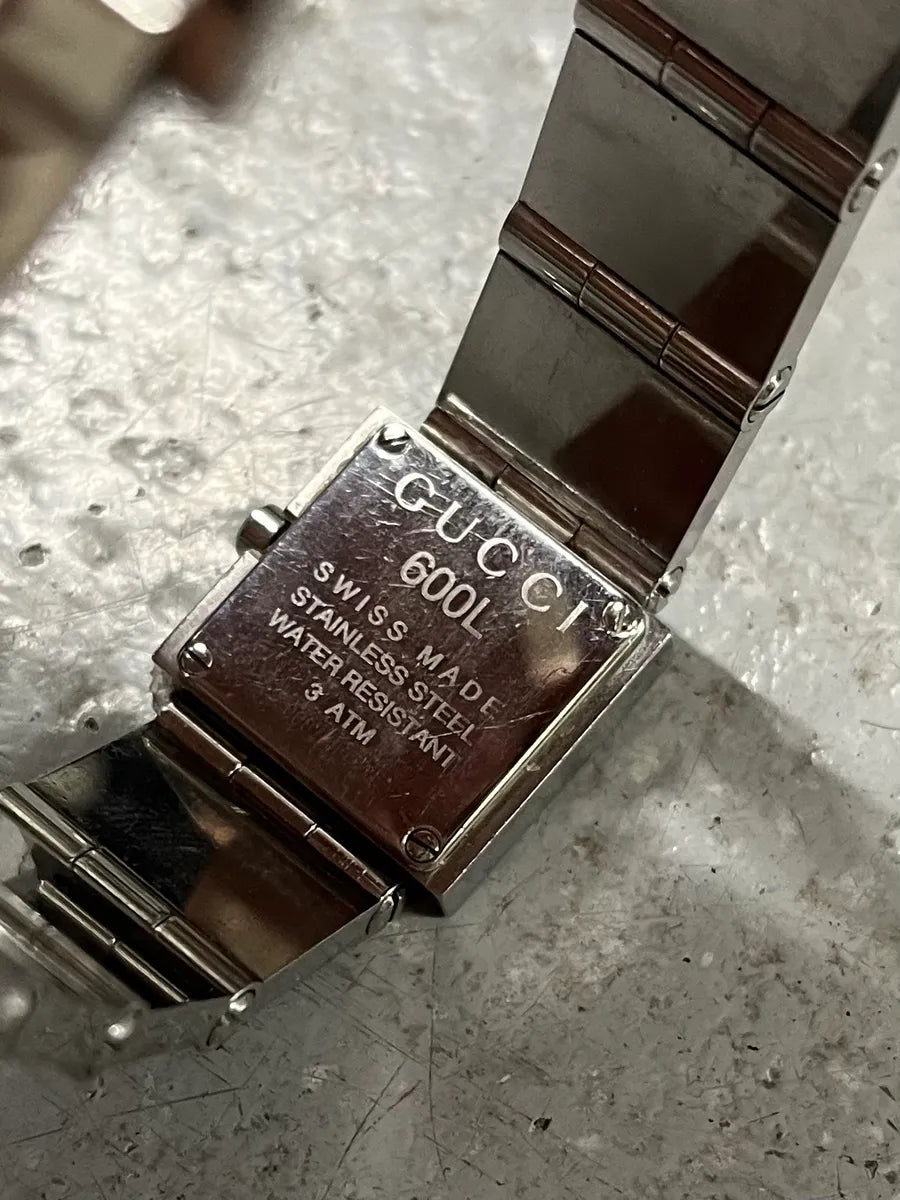 1990s Gucci Tom Ford Squared Silver Watch (OS) IbcBruq 7