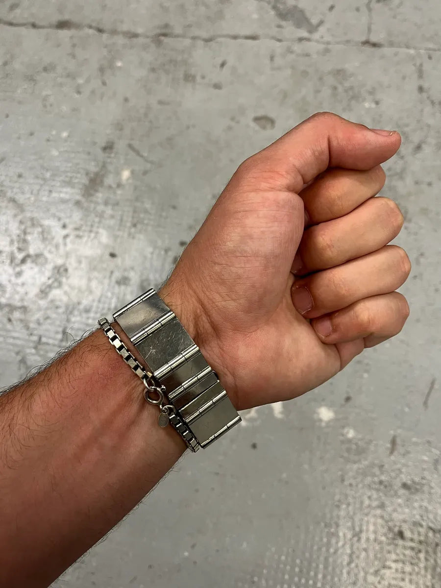 1990s Gucci Tom Ford Squared Silver Watch (OS) lNqBnlb 2