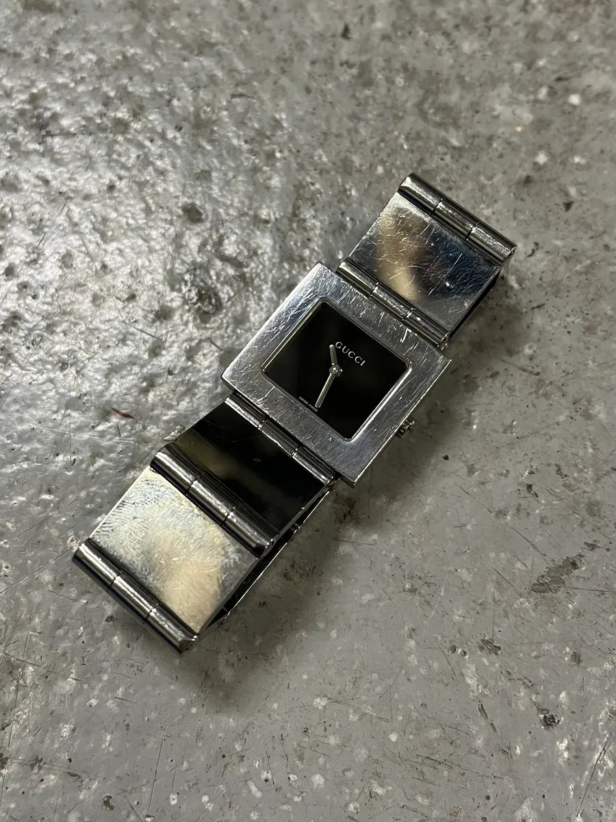 1990s Gucci Tom Ford Squared Silver Watch (OS) lNqBnlb 3