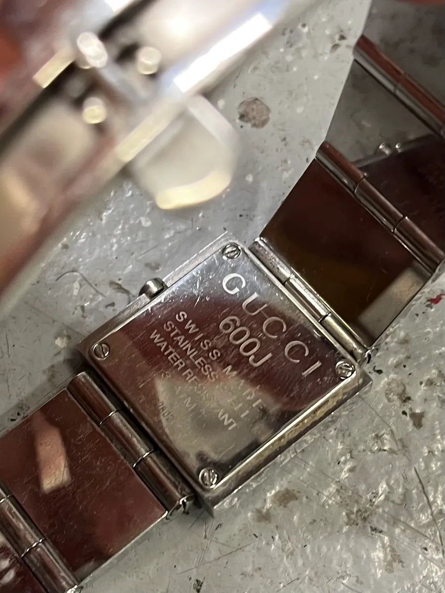 1990s Gucci Tom Ford Squared Silver Watch (OS) lNqBnlb 7