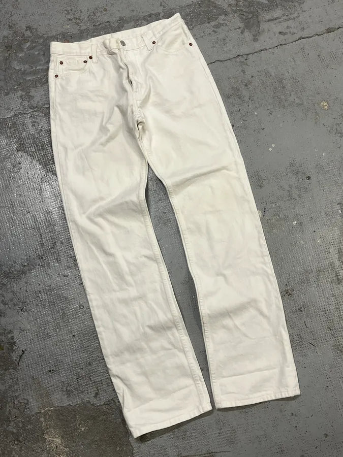 1990s Gucci White Cream Straight Leg Jeans KkkkvtH 4