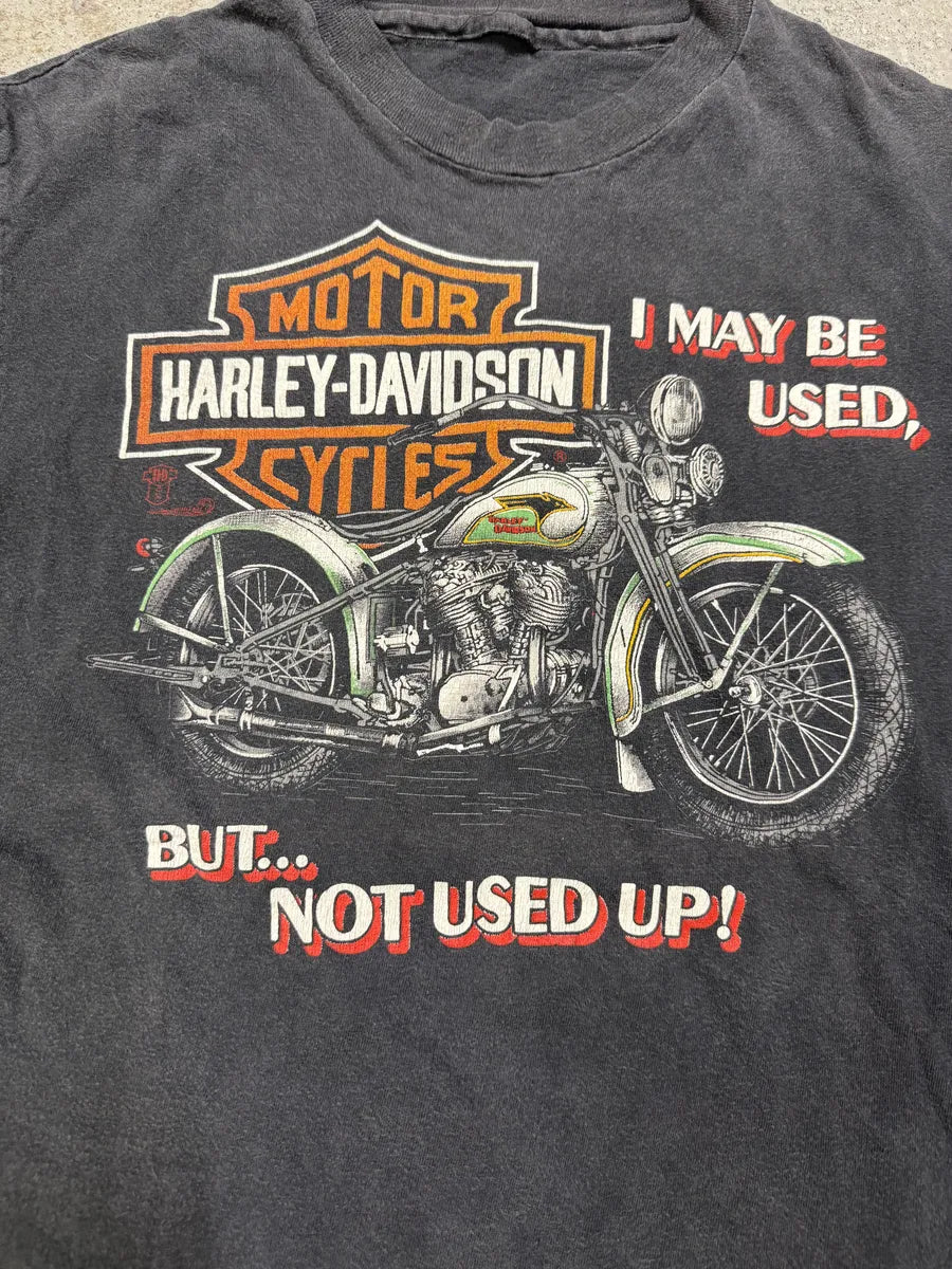 1990s Harley Davidson Motor Cycles Grey Graphic T-Shirt unpIfAR 4