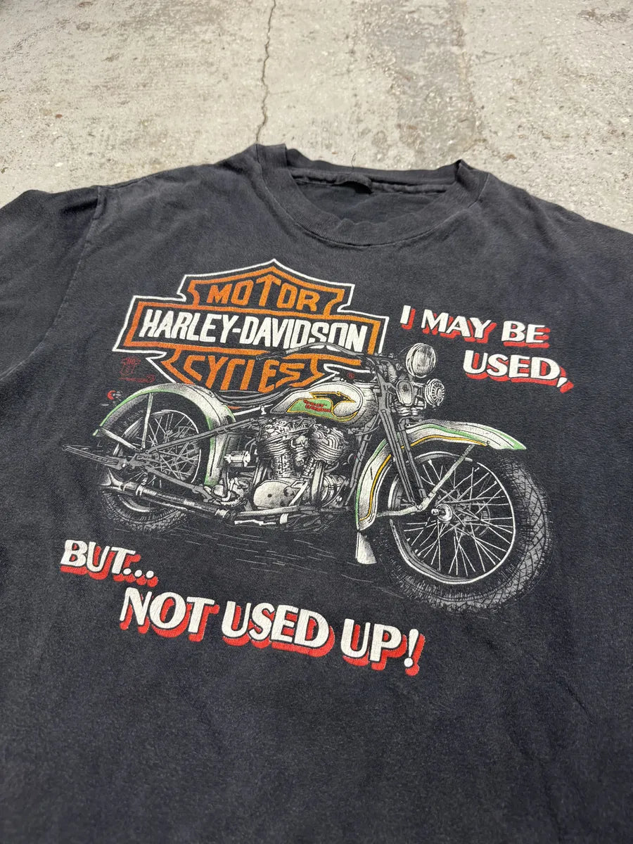 1990s Harley Davidson Motor Cycles Grey Graphic T-Shirt unpIfAR 7