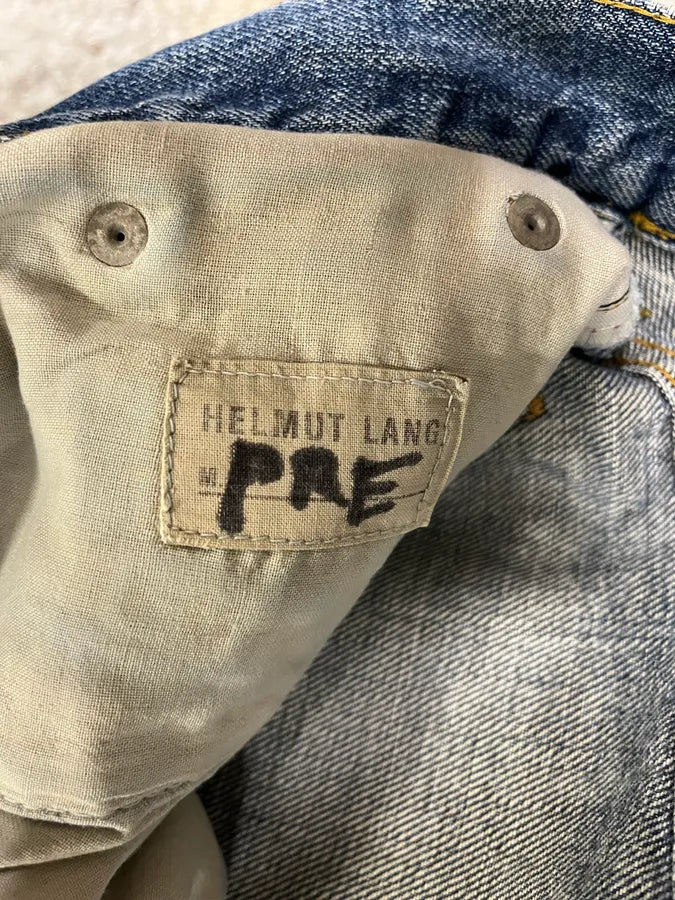 1990s Helmut Lang Straight Faded Blue Jeans (M) mwDOdeY 11