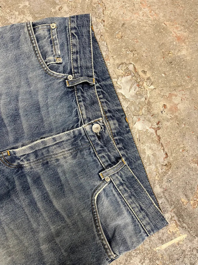 1990s Helmut Lang Straight Faded Blue Jeans (M) mwDOdeY 8