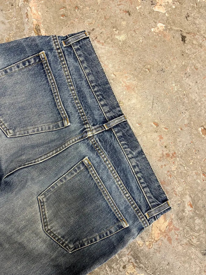 1990s Helmut Lang Straight Faded Blue Jeans (M) mwDOdeY 9